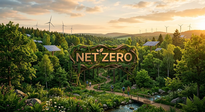 Net zero concept visual